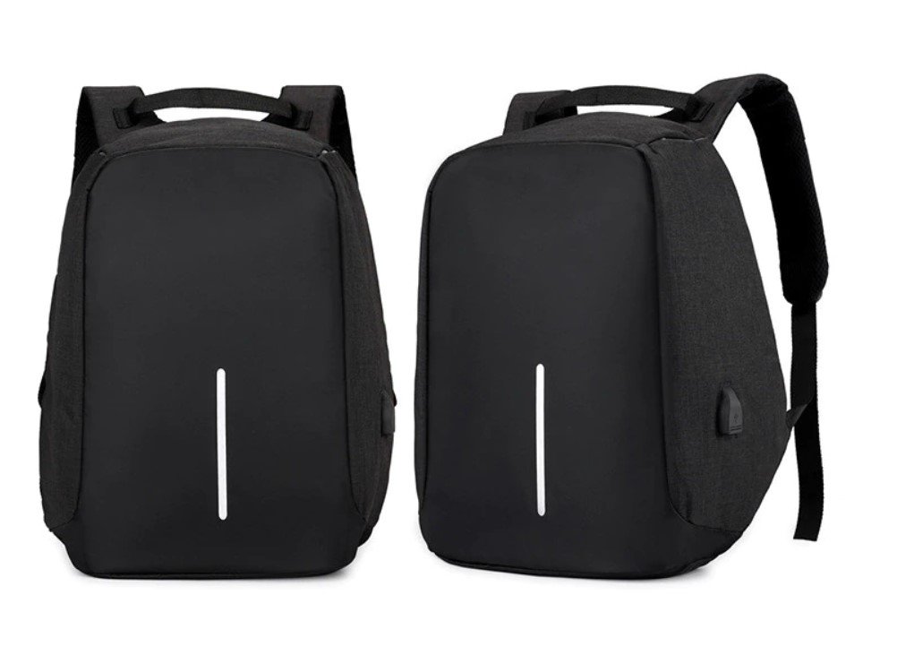 Anti-theft USB Backpack with Reflective Detail