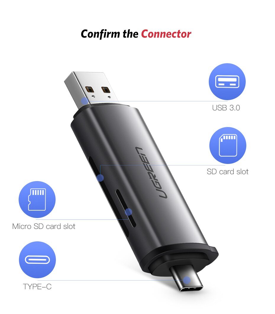 USB 3.0 SD and Micro Smart Card Reader